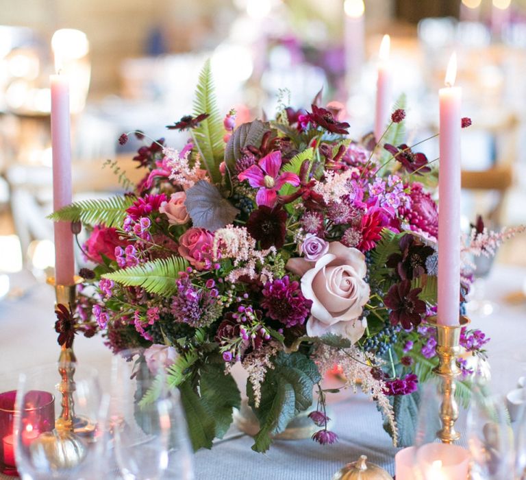 Purple, Plum, Berry and Aubergine Wedding Flowers