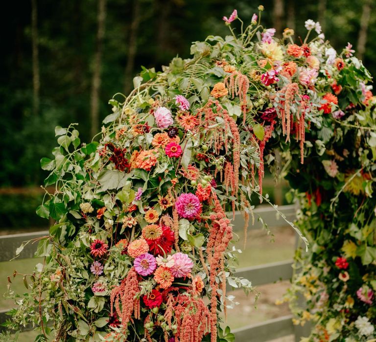 DIY flower arch alar decor