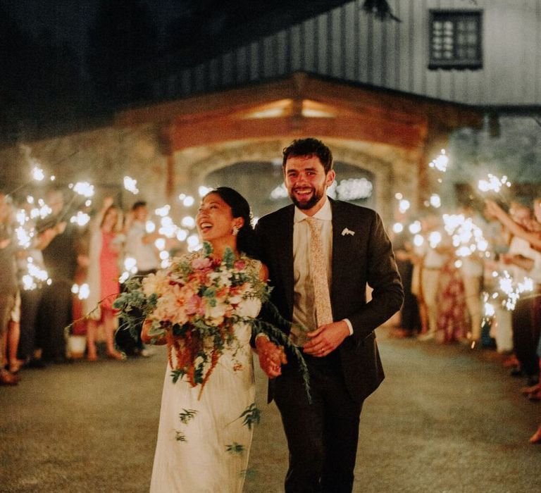 Bride and groom portrait at Mystique Ranch wedding