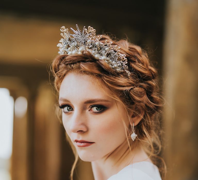 celestial bridal crown