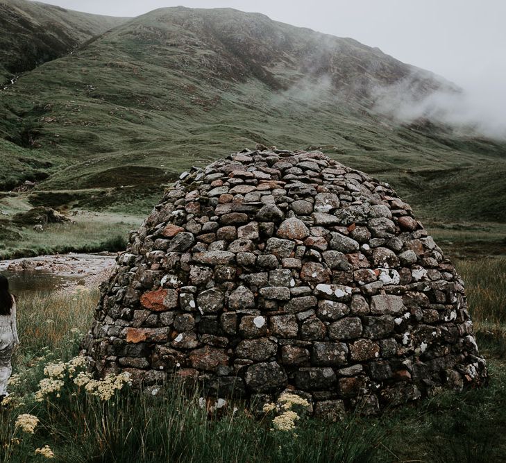 Embellished 'Astraea'  Ritual by Brooke Tyson Bridal Gown | Celestial Vale Scottish Highlands Inspiraiton | Heavenly Blooms | Bonnie Jenkins Photography