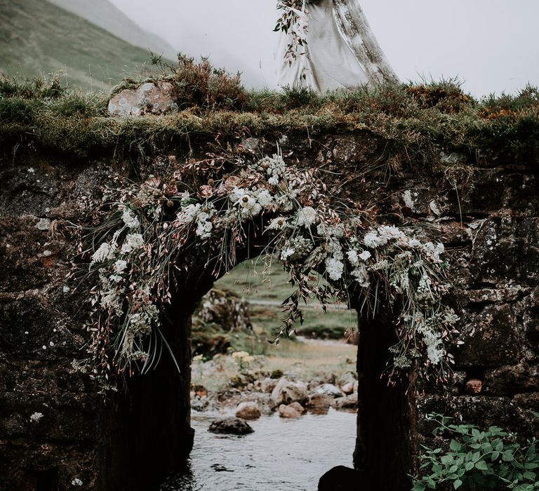 Romantic Floral Arch by Heavenly Blooms | Celestial Vale Scottish Highlands Inspiraiton | Heavenly Blooms | Bonnie Jenkins Photography