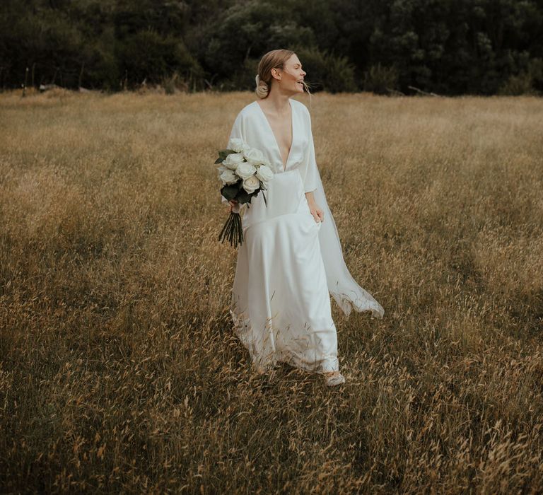 Bespoke Charlie Brear Wedding Dress For Jessie Of We The People // Image By Ana Galloway