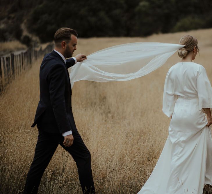 Bespoke Charlie Brear Wedding Dress For Jessie Of We The People // Image By Ana Galloway