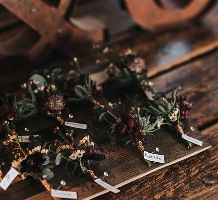 Winter Buttonholes