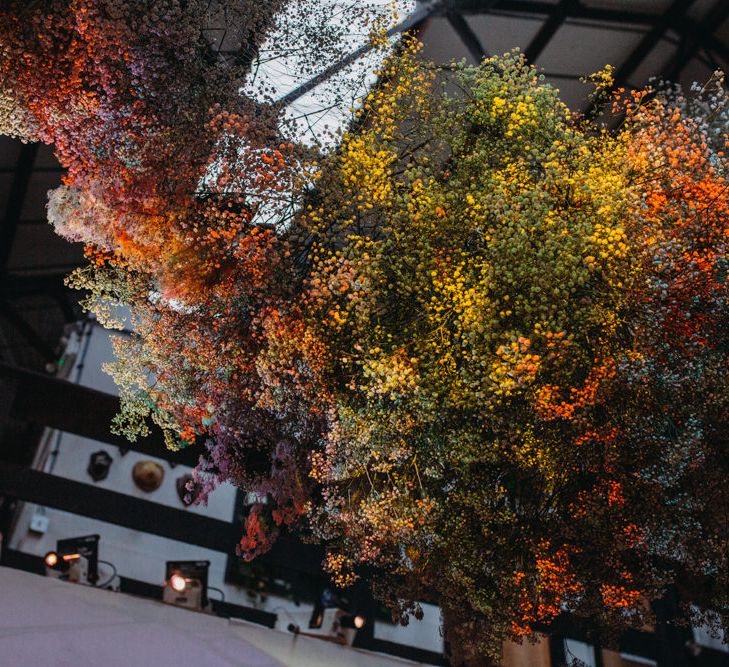 Colourful Flower Cloud Wedding Decor