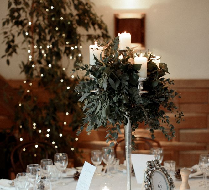 Foliage and Candelabra Centrepiece