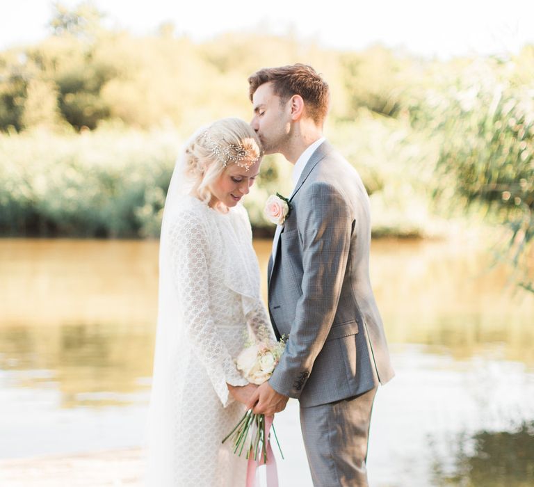 Fine Art Wedding Portraits // Needle &amp; Thread Bridesmaids Dresses For A Pink And Mint At Home Marquee With Fine Art Photography From Amy Fanton Photography