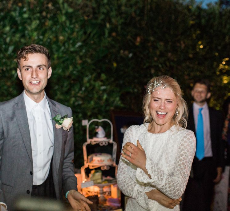 Wedding Bake Off Winner Reveal // Needle &amp; Thread Bridesmaids Dresses For A Pink And Mint At Home Marquee With Fine Art Photography From Amy Fanton Photography