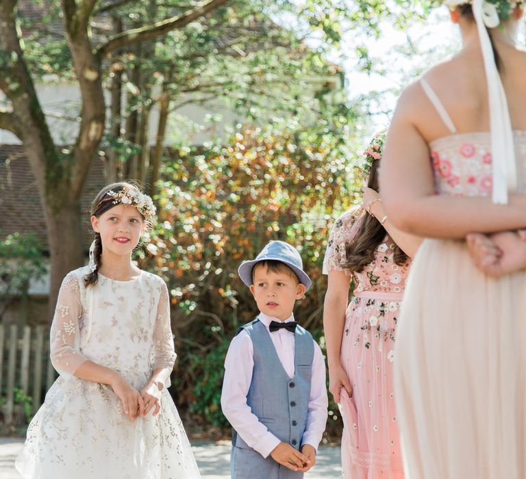 Needle &amp; Thread Bridesmaids Dresses For A Pink And Mint At Home Marquee With Fine Art Photography From Amy Fanton Photography