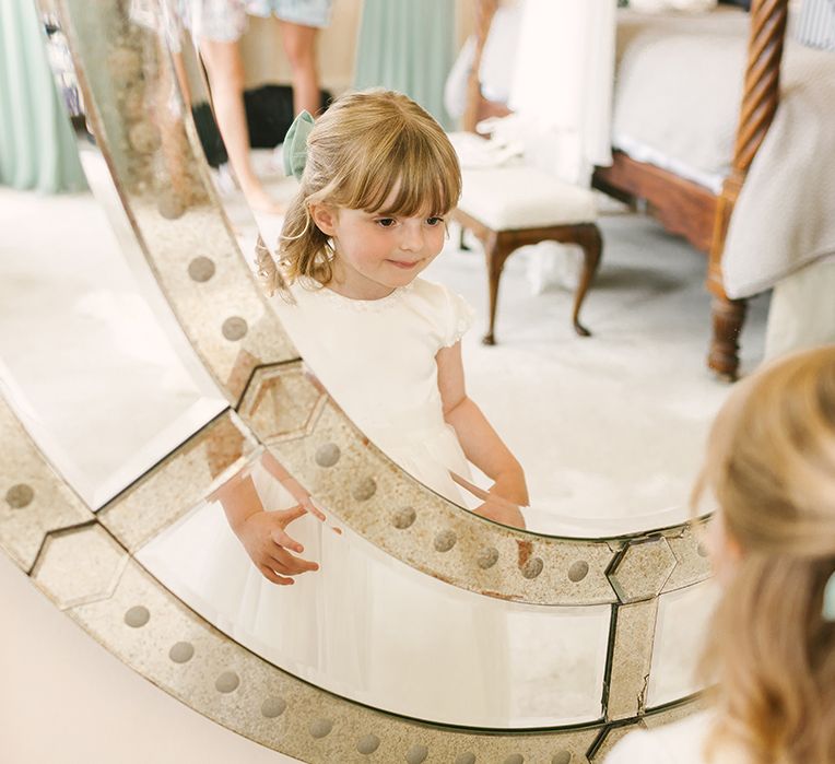 Flower Girl Looking in the Mirror