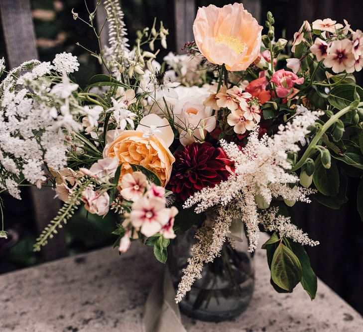 Stunning wedding flowers for rustic wedding