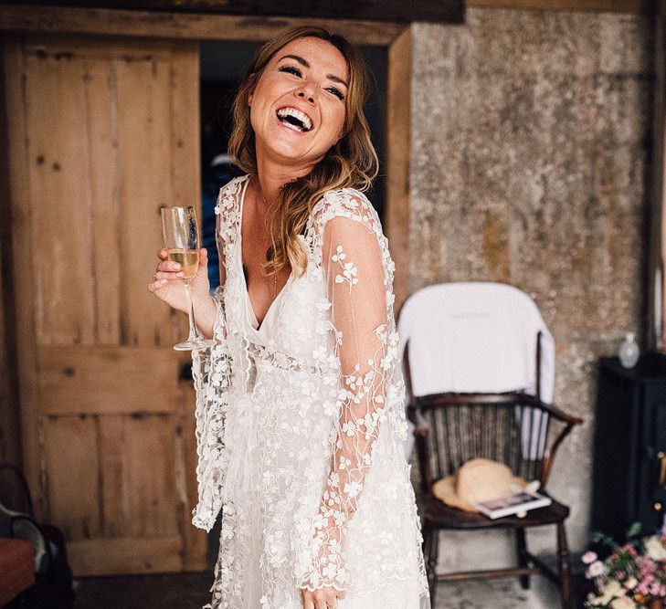 Bride in Isabella Boutin wedding Dress