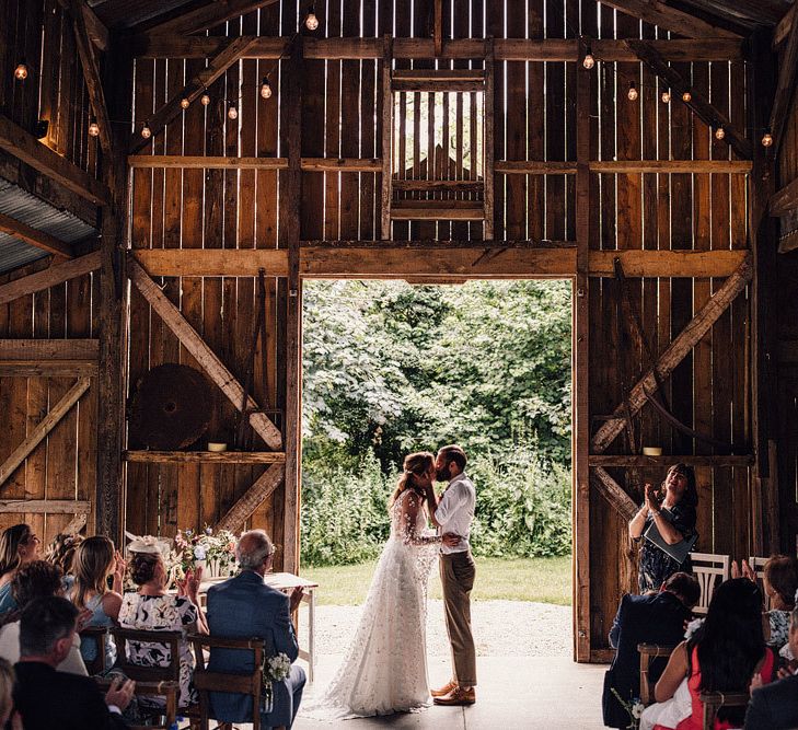 Humanist wedding ceremony at Nancarrow Farm