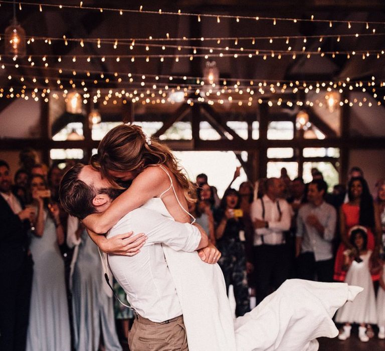 Bride and groom first dance