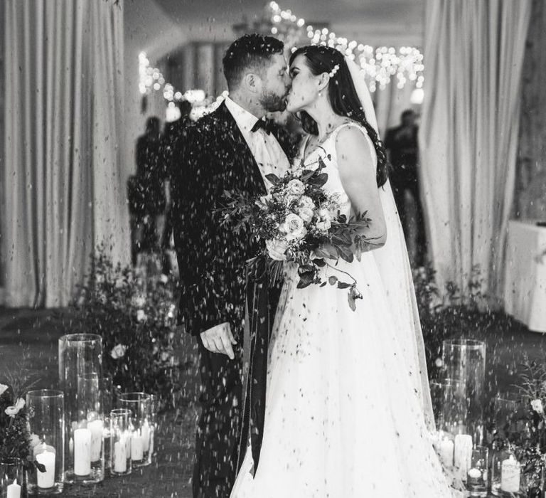 Bride and groom at Healing Manor wedding