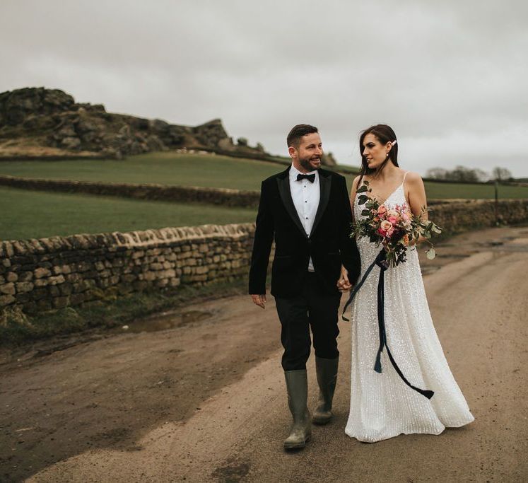 Bride and groom at Grimsby wedding venue