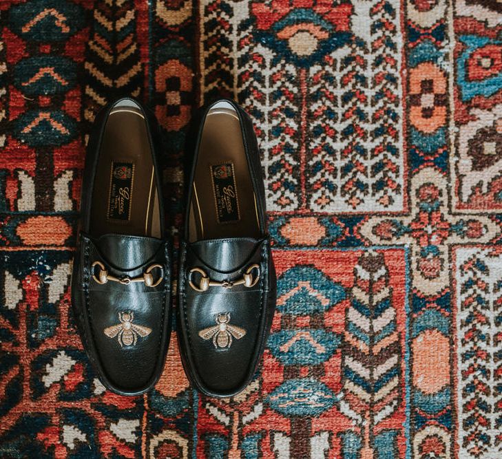 Gucci 'Bee' Loafers For Groom