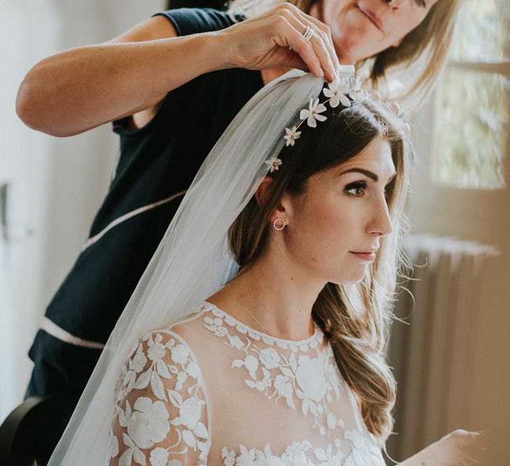 Velvet Floral Head Piece By Luna Bea