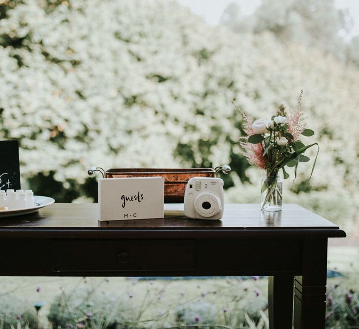 Guest Book With Polaroid Camera