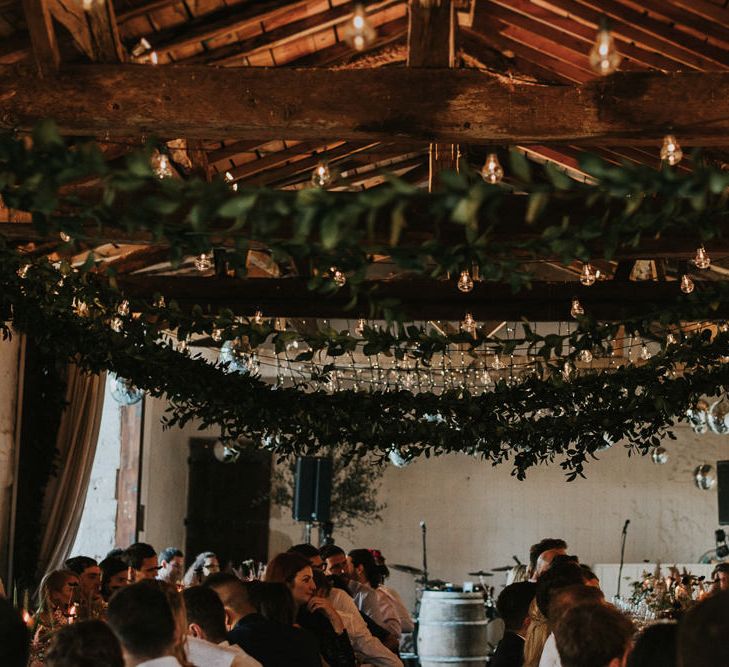 Hanging Foliage Garlands For Wedding Reception