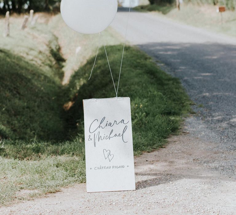 Bespoke Handwritten Stationery And Signage For Wedding By Lamplighter London