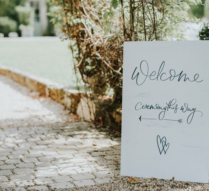 Bespoke Handwritten Stationery And Signage For Wedding By Lamplighter London