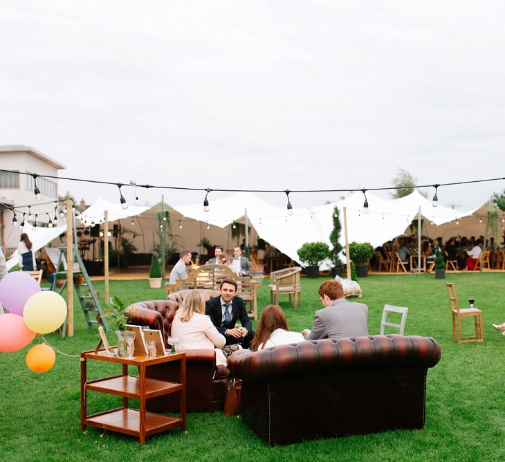 Wedding Guests | Fun Stretch Tent Reception on Primary School Field in Sheffield |  Tub of Jelly Photography