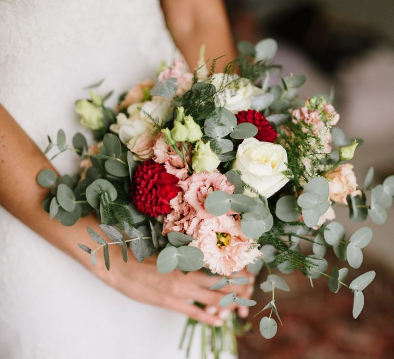 Small Bridal Bouquet with Eucalyptus