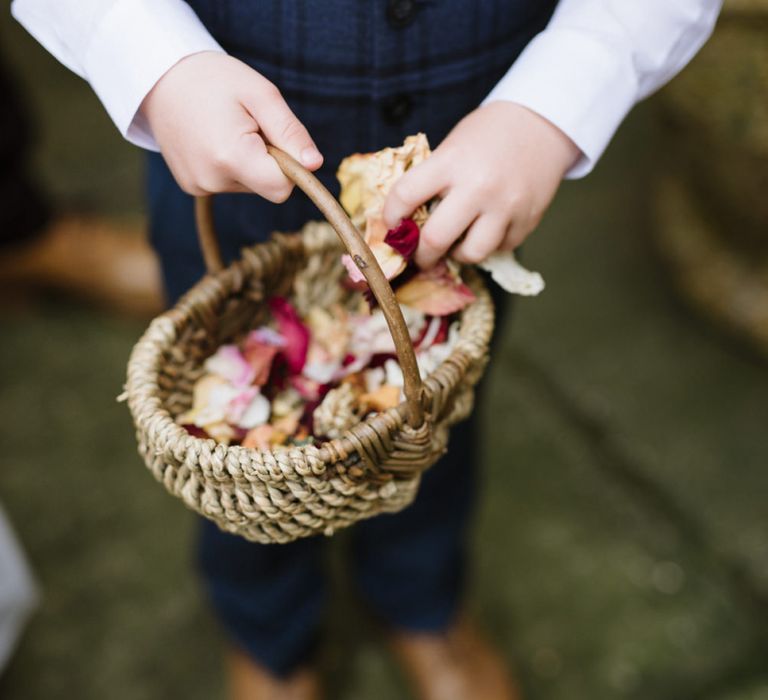 Basket Full of Wedding Confetti