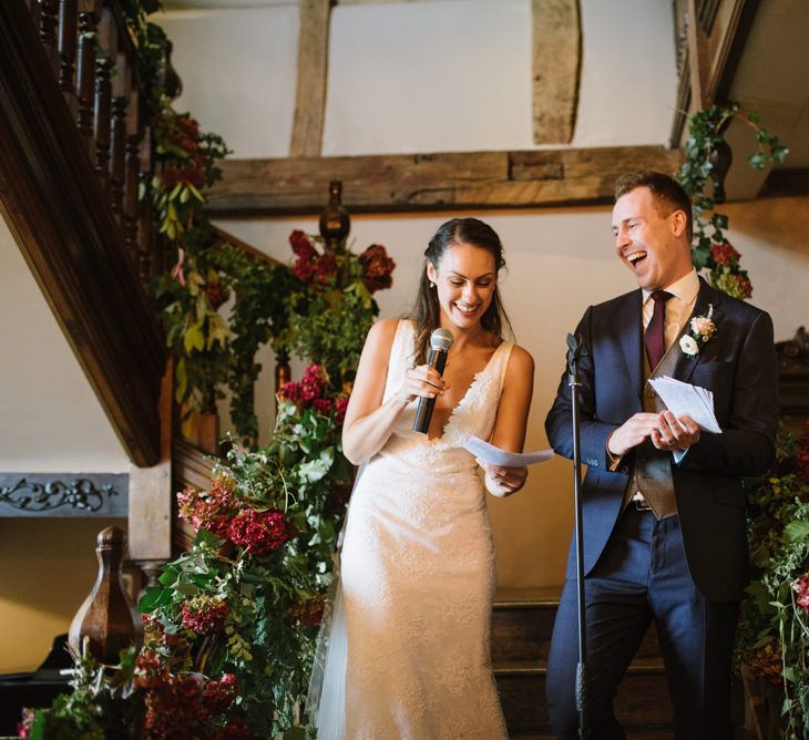 Bride and Groom Give Joint Speeches