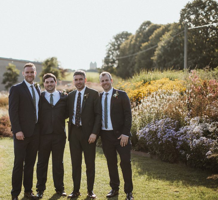 Groom and Groomsmen  For Hauser and Wirth Somerset Wedding