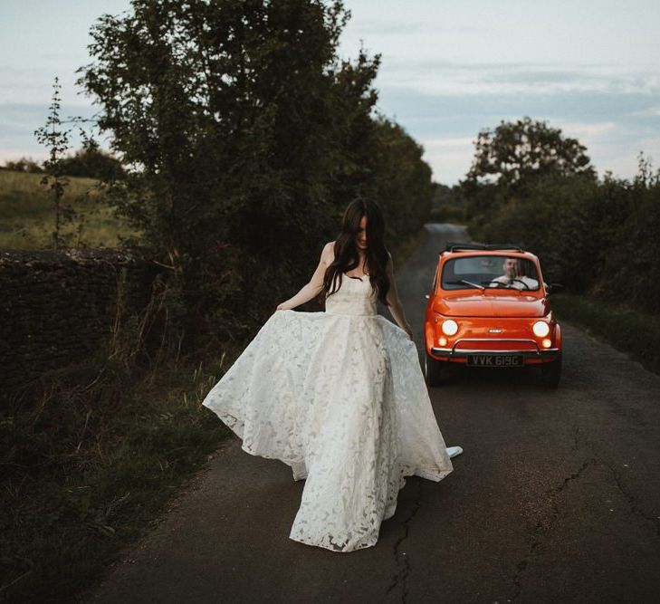 Bride In Truvelle Bridal Gown