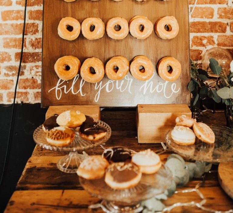 Find Your Hole Wooden Doughnut Wall