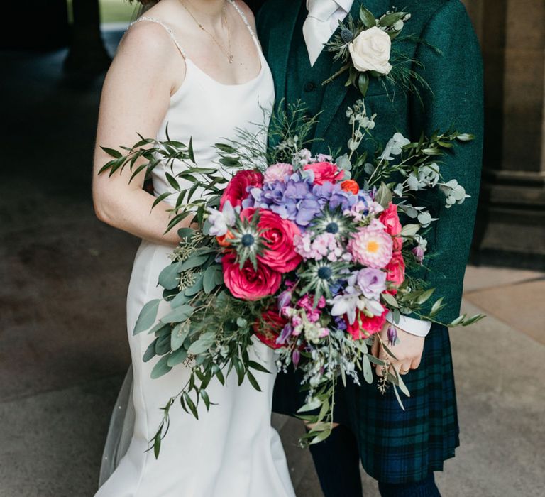 Bride and groom portrait by Emma Lawson Photography