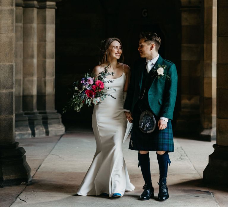 Glasgow University Chapel wedding photographs