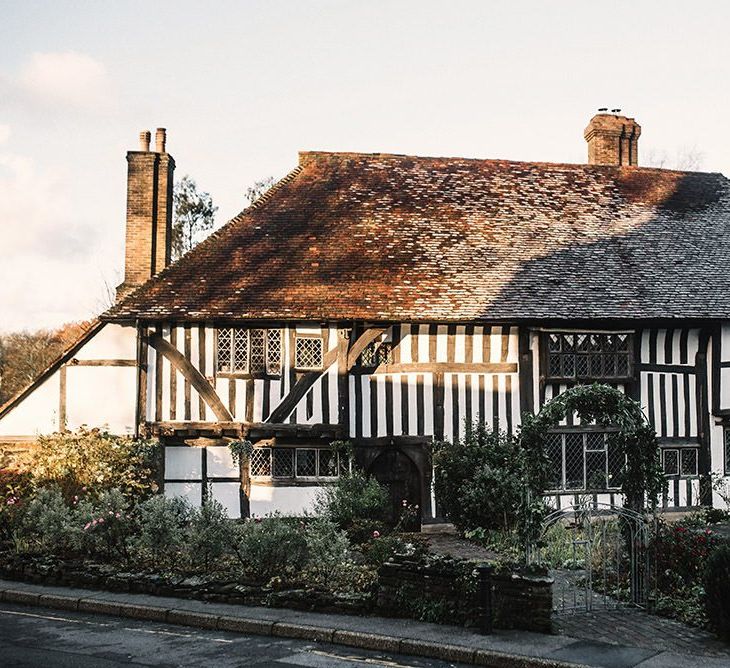 Intimate and cosy gothic wedding venue in Battle decorated with locally foraged foliage