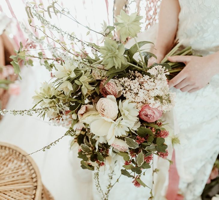 Romantic Floral Bouquet | Classical Springtime Romance Inspiration at Butley Priory by Brown Birds Weddings | Jess Soper Photography