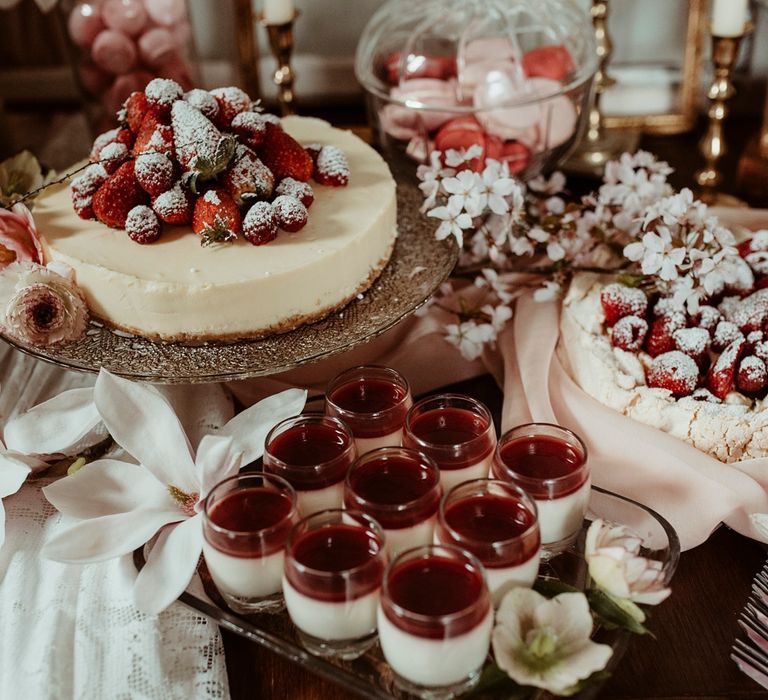 Blush Pink Dessert Table | Classical Springtime Romance Inspiration at Butley Priory by Brown Birds Weddings | Jess Soper Photography