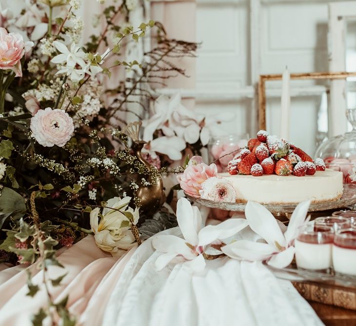 Delicious Dessert Table | Classical Springtime Romance Inspiration at Butley Priory by Brown Birds Weddings | Jess Soper Photography