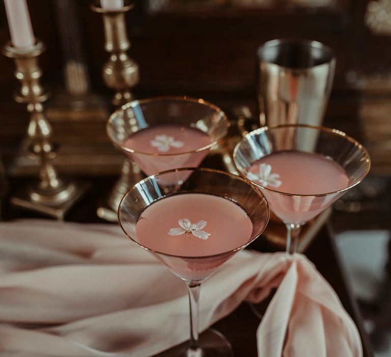 Cocktail Classes | Classical Springtime Romance Inspiration at Butley Priory by Brown Birds Weddings | Jess Soper Photography