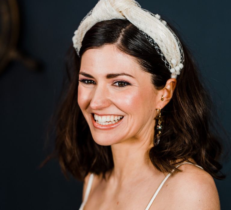 Turban headband bridal accessory