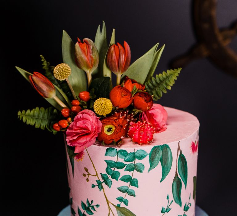 Flower cake topper