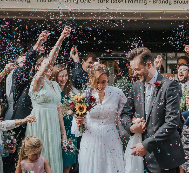 Confetti Cannon | Wedding Ceremony Confetti Exit |  | Lianne Gray Photography