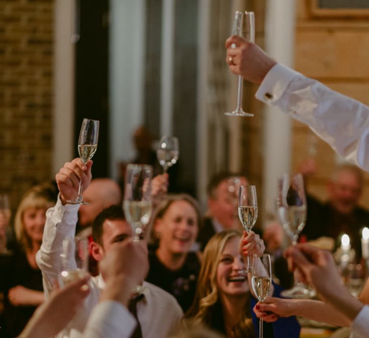 Minimalist Wedding Dress By Bon Bride // Brixton East Wedding // Chris Adnitt Events // Millar Cole Photography // Basque Country Style Catering For Wedding