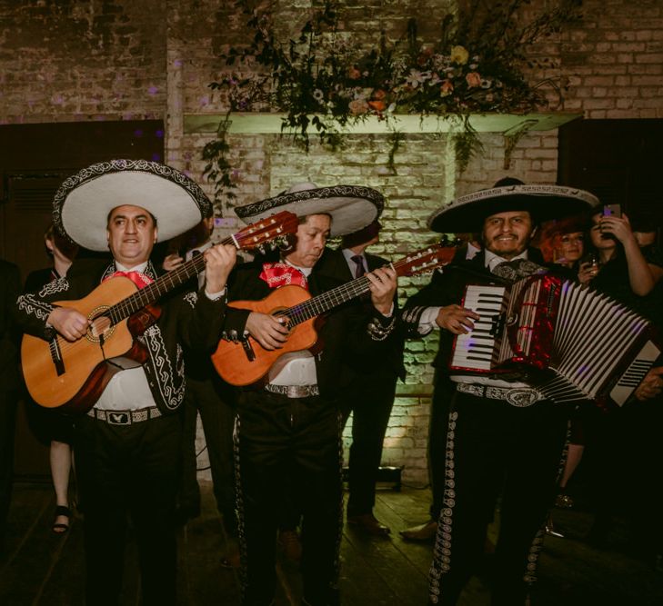 Mariachi Band For Wedding //Minimalist Wedding Dress By Bon Bride // Brixton East Wedding // Chris Adnitt Events // Millar Cole Photography // Basque Country Style Catering For Wedding