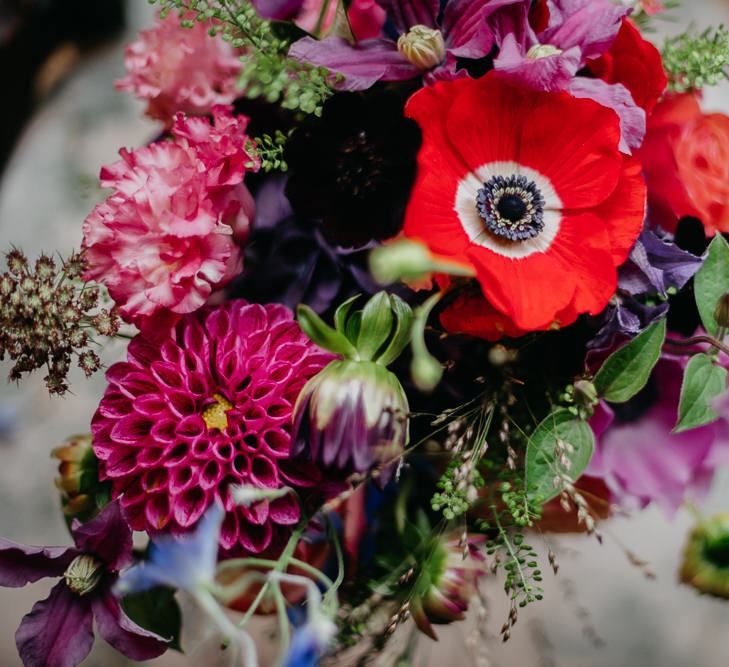 Bright flowers for a colourful kitsch celebration in London