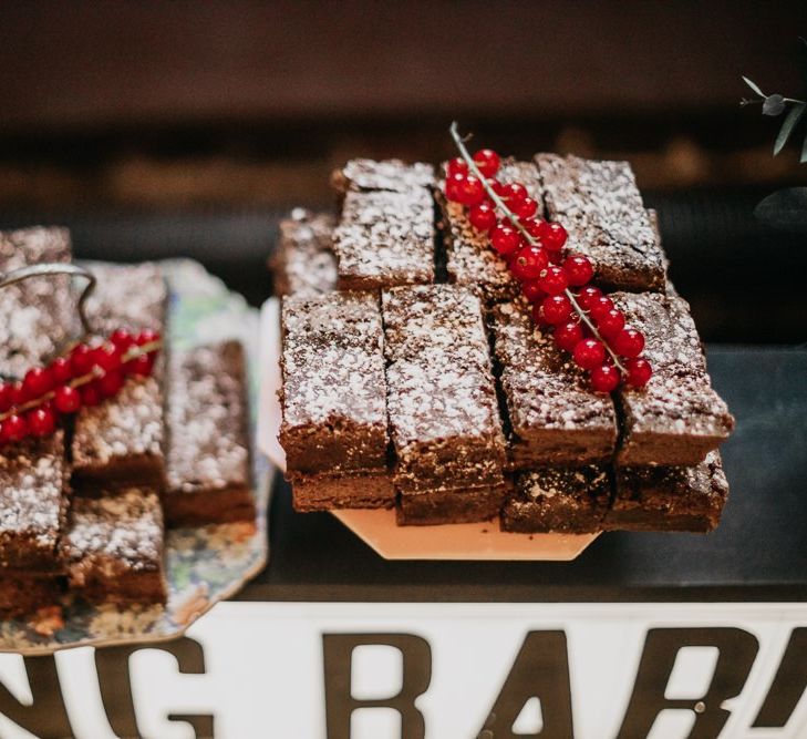 Pudding bar treats at bright and eclectic celebration in London