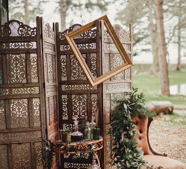 Whiskey Station | Rustic Luxe Wedding Decor from Little Jem | Lexicon Cards | Country Boho Inspiration in the Woodlands of Happy Valley Norfolk | Cara Zagni Photography