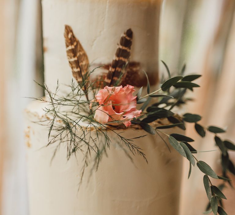 Ellie’s Cakery Wedding Cake | Country Boho Inspiration in the Woodlands of Happy Valley Norfolk | Cara Zagni Photography